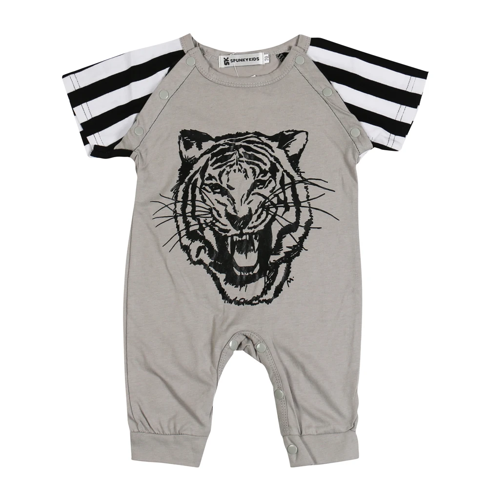 Новый стиль 2020 одежда для маленьких девочек комбинезон мальчиков с узором тигра