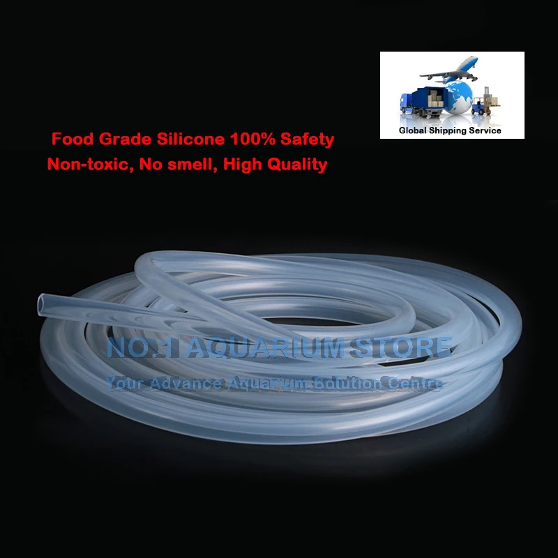 Brand New Food Grade Clear Translucent Silicone Tube Pipe Hose 3*5mm For Aqaurium Dosing Pump Non-toxic Beer Milk Soft Rubber | Дом и сад