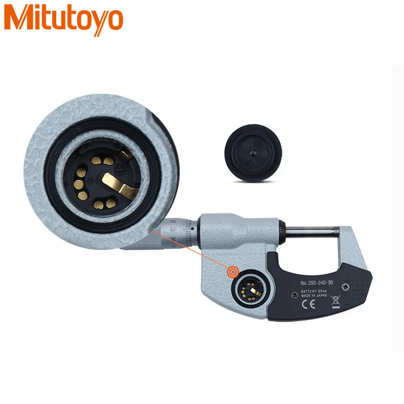 Цифровой микрометр Mitutoyo 0-25 мм/0,001 мм IP65 метрическая система 293-240 винтовой датчик водонепроницаемые измерительные инструменты