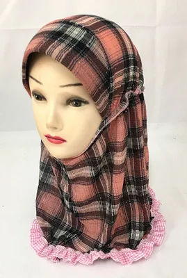 Мусульманская шаль для девочек хиджаб детей размер: От 0 до 6 лет 2019 | Тематическая