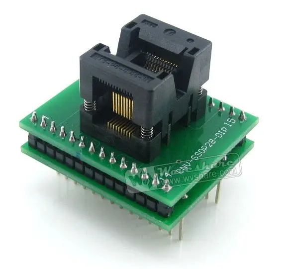 SSOP20 к DIP20 (A) TSSOP20 IC тестовая розетка программирующий адаптер 4 ширина 0 65