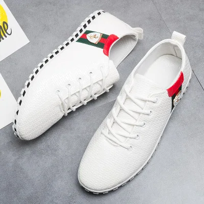 Sycatree Male Leather Casual Shoes for Men Canvas Shoes Outdoor Sneakers Air Mesh Flats Breathable Brand Shoes Plus Size 46