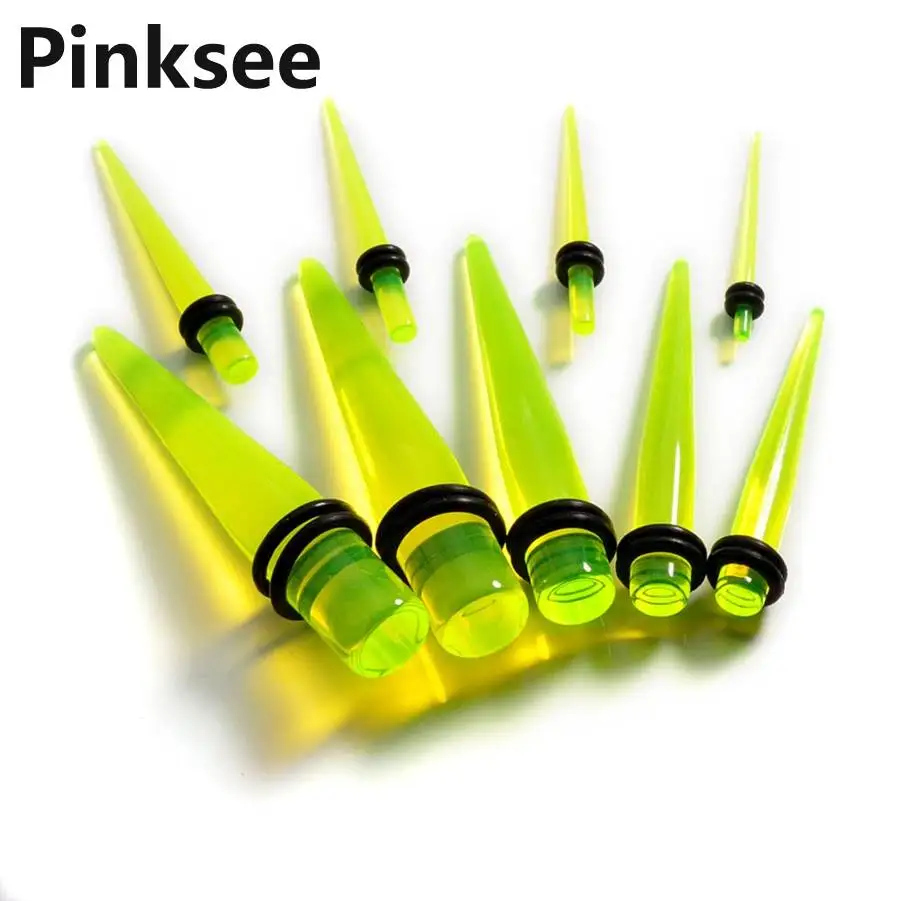 18 шт. акриловые разъемы в стиле панк и туннели затычки для ушей набор растяжки