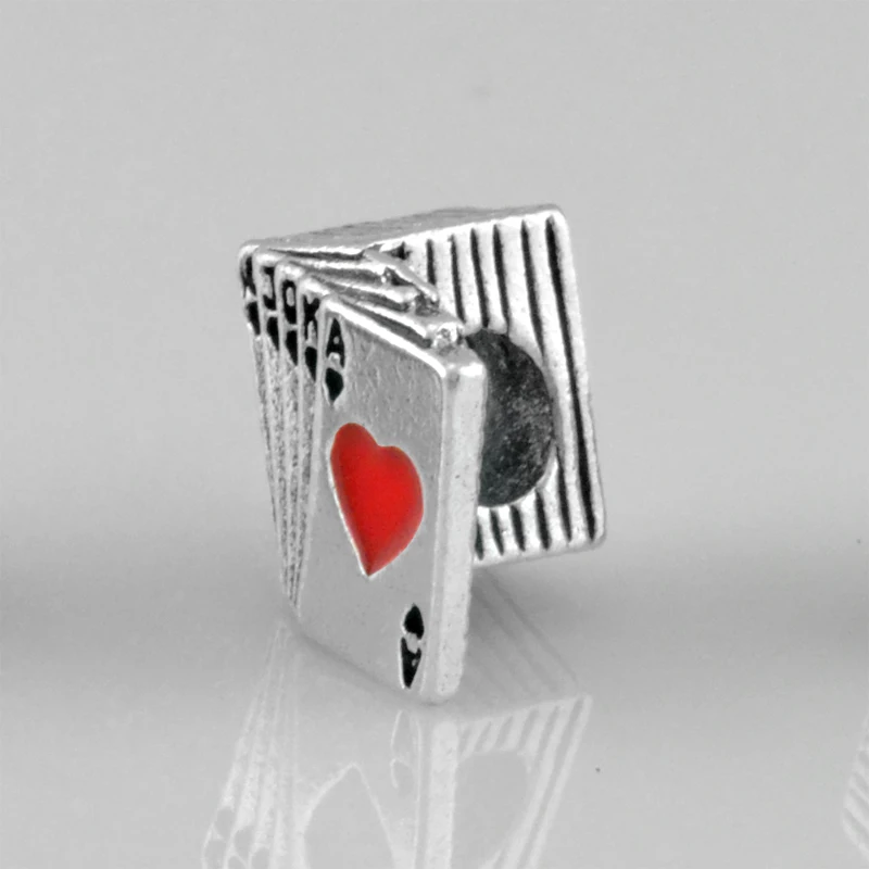 Новое поступление бусины-подвески в виде лопатки для покера подходят