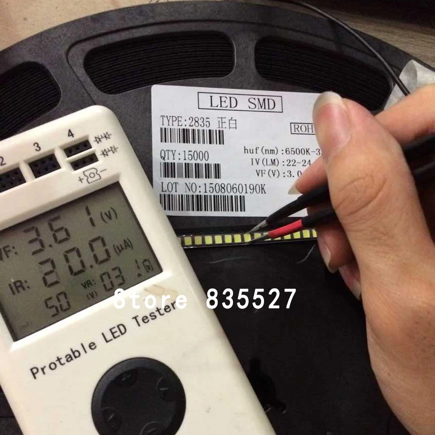 200 шт./лот 2835 SMD чистый белый/натуральный белый/теплый белый/холодный белый светодиод 23-25LM яркая лампа бусины светоизлучающий диод