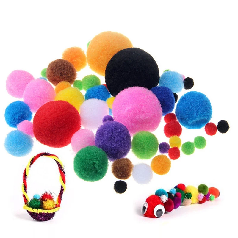 100/200/40 шт. 10/15/20/25/30/40 мм Милая пышная Нижняя Pom Poms помпонами ручной работы из серии Сделай Сам мини игрушки Сделай Сам товары для шитья и рукоделия