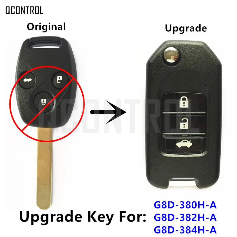 Обновленный дистанционный Автомобильный ключ QCONTROL для Honda осветительного