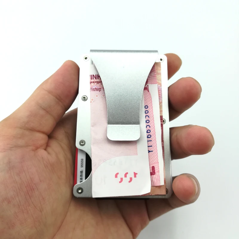 Rfid-блокировки банк держатель для карт Для мужчин кредитной карты бумажник