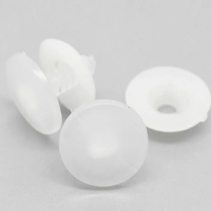 50PCS(25sets) Size25/20/15MM White Plastic Doll Joints Dolls Accessories For Toys Teddy Bear Making DIY Crafts