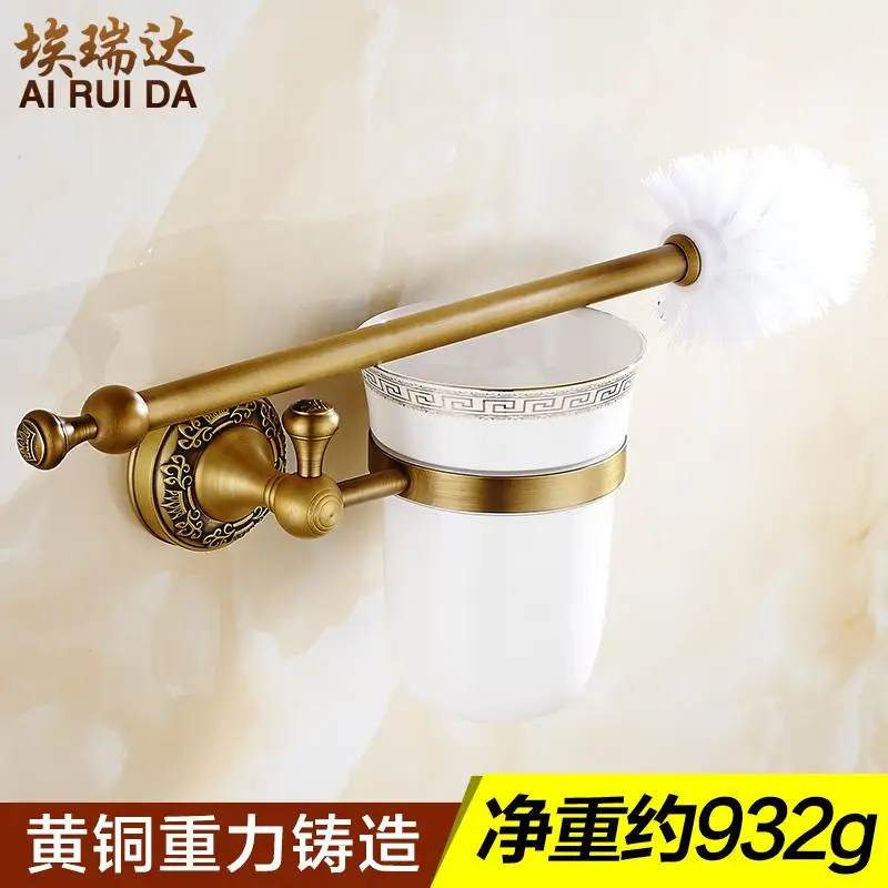 Антикварные резные медные Аппаратные Наборы для ванной комнаты европейские