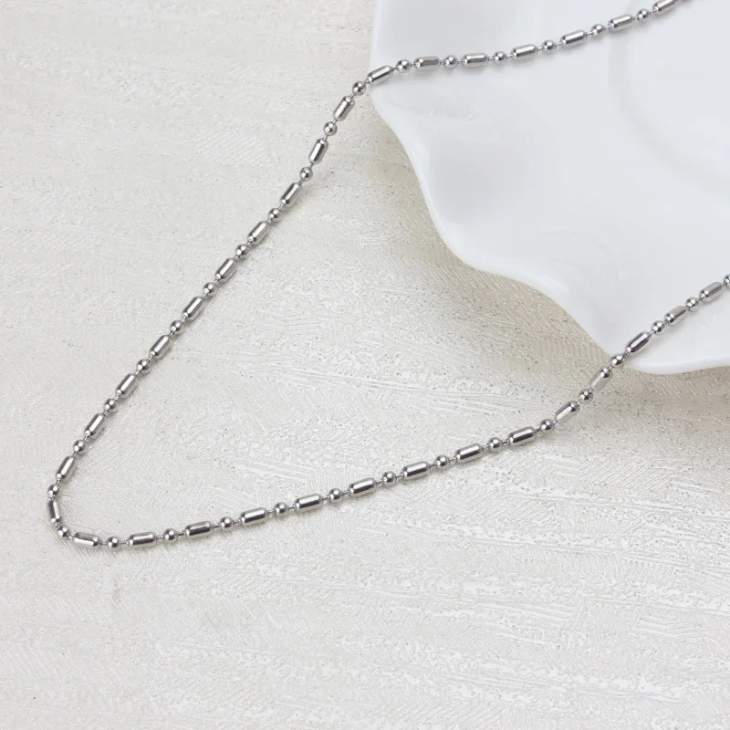 2 метра модные бамбуковые цепочки из нержавеющей стали для женщин DIY звенья и