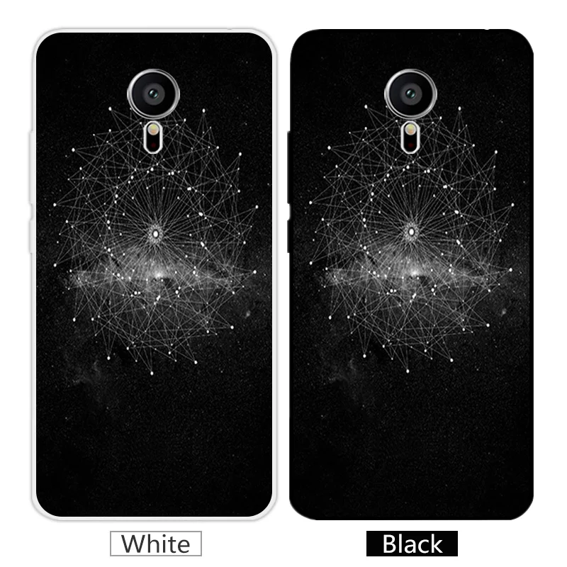 5.5 inch for Meizu MX5 M575M M575U Transparent Silicone Jellyfish Phone Case MX 5 Black Back Matte Cover Coque |