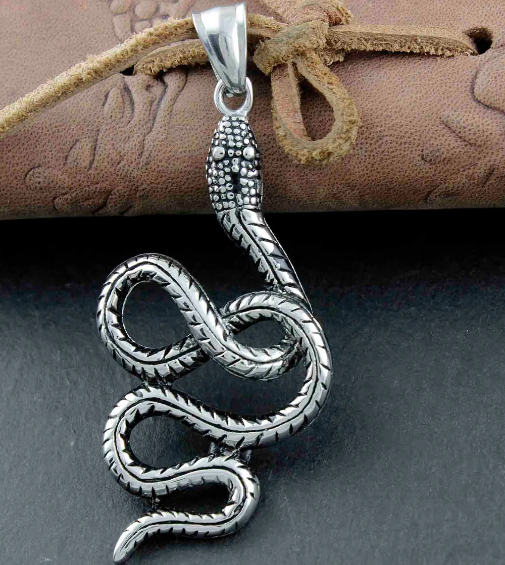 Змея из нержавеющей стали 316L ювелирные изделия бутика | Украшения и аксессуары