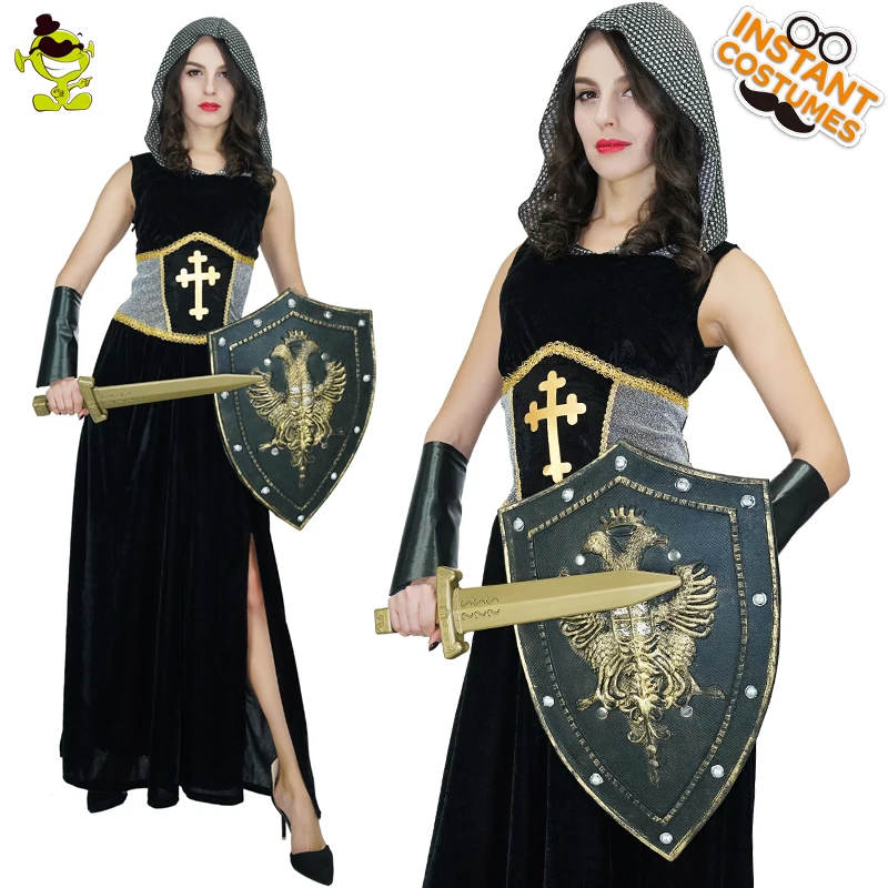 Новый женский костюм воина героя с капюшоном для взрослых Хэллоуина|halloween costume|dress