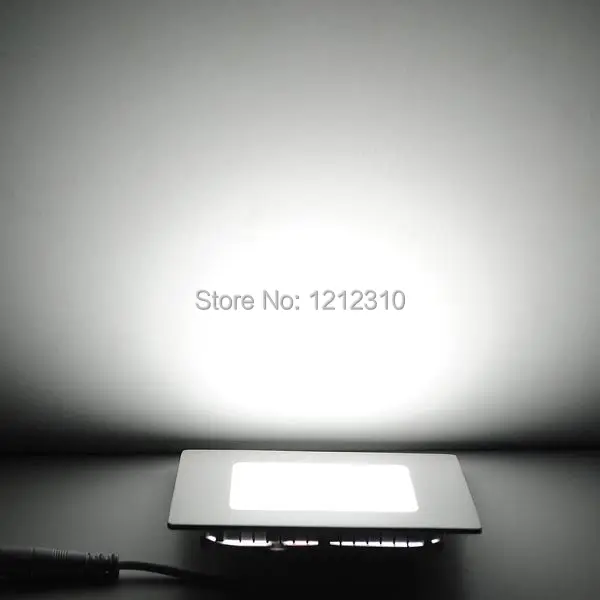 Ультратонкий потолочный Встраиваемый светодиодный светильник 25 Вт/квадратный