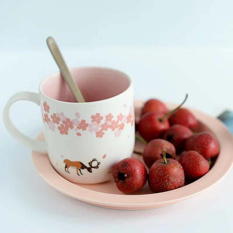 Керамические кружки с ложкой 380 мл|ceramic mug|mug creativemug coffee |