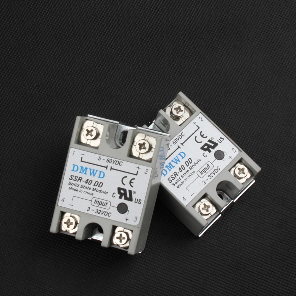 Топ бренд DMWD SSR-40DD 40A твердотельное реле на самом деле 3-32 В DC до 5-60 DC SSR 40DD реле твердотельное высокое качество