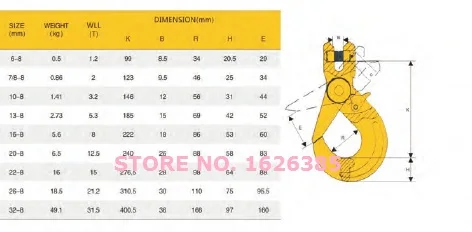 2Ton G80 clevis Самоблокирующийся Крюк промышленного класса грузоподъемное такелажное оборудование кованые литые сталь, лодка часть, морское оборудование