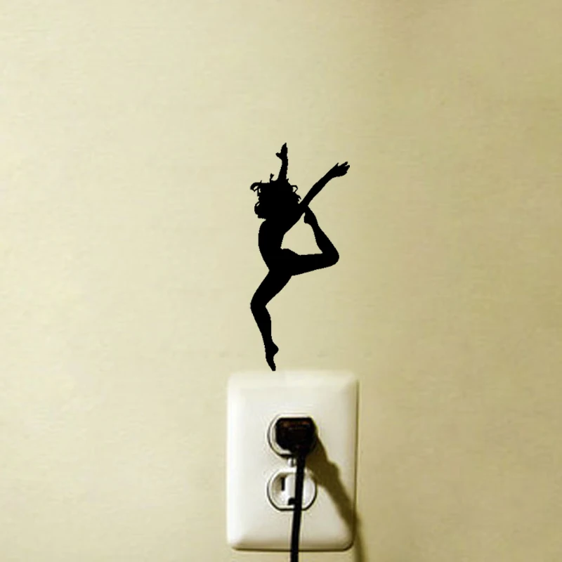 Виниловая наклейка на стену с изображением танцующей девушки 5WS1177|wall sticker|girls wall