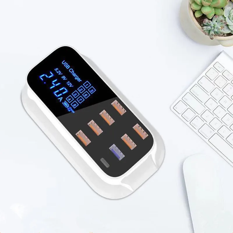 Быстрая зарядка 3 0 Смарт USB Type C зарядная станция светодиодный дисплей телефон