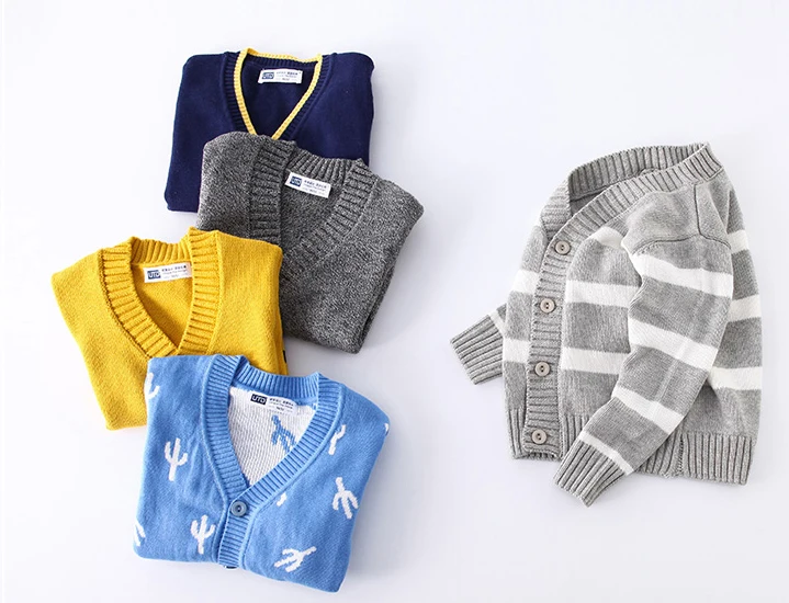 Популярная детская одежда Детское пальто кардиган для мальчиков сезон