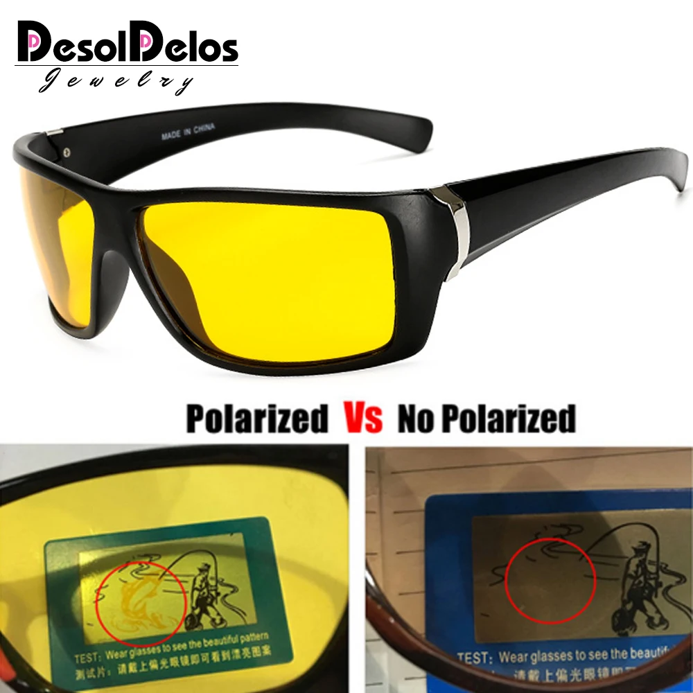 Очки ночного видения для фар поляризационные солнцезащитные очки вождения с