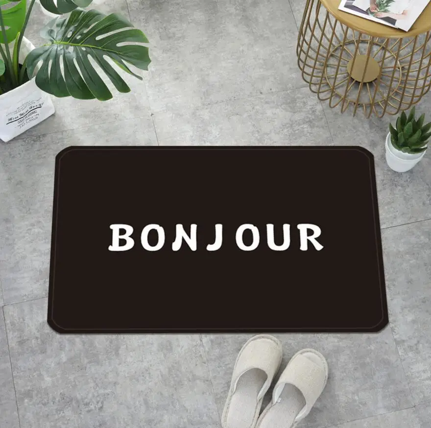 Напольные коврики в скандинавском стиле кухонные с мультяшным принтом фламинго