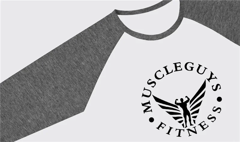 Muscleguys 3/4 рукав размера плюс Лето Осень повседневные тонкие эластичные мягкие