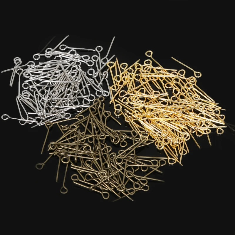 Булавки 9 под античную бронзу/родий/золото 16 мм около 600 шт.|eye pins|diy jewelryhead pins |