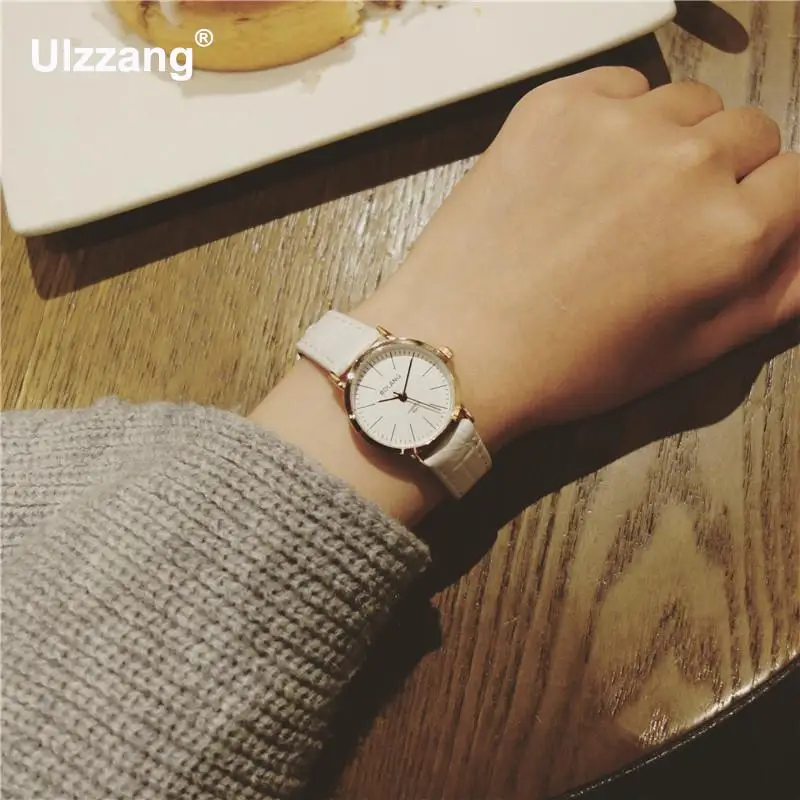 Новые модные брендовые женские и мужские часы унисекс с кожаным ремешком Ретро