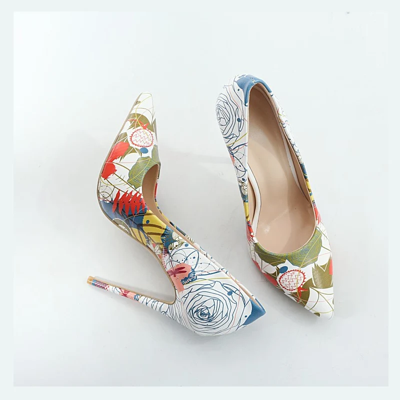 Новинка Женские туфли-лодочки на каблуке 12 см Привлекательные офисные туфли с