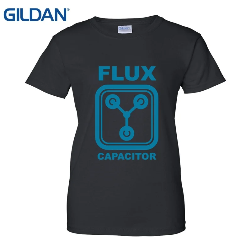 Флюс конденсатор обратно в будущее футболки создать рубашку женские топы