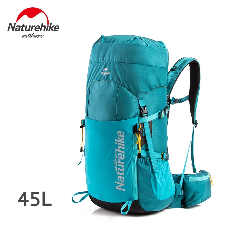 Naturehike 45L рюкзак для путешествий, профессиональный походный рюкзак с подвеской, походные рюкзаки, рюкзак - Цвет: Blue 45L