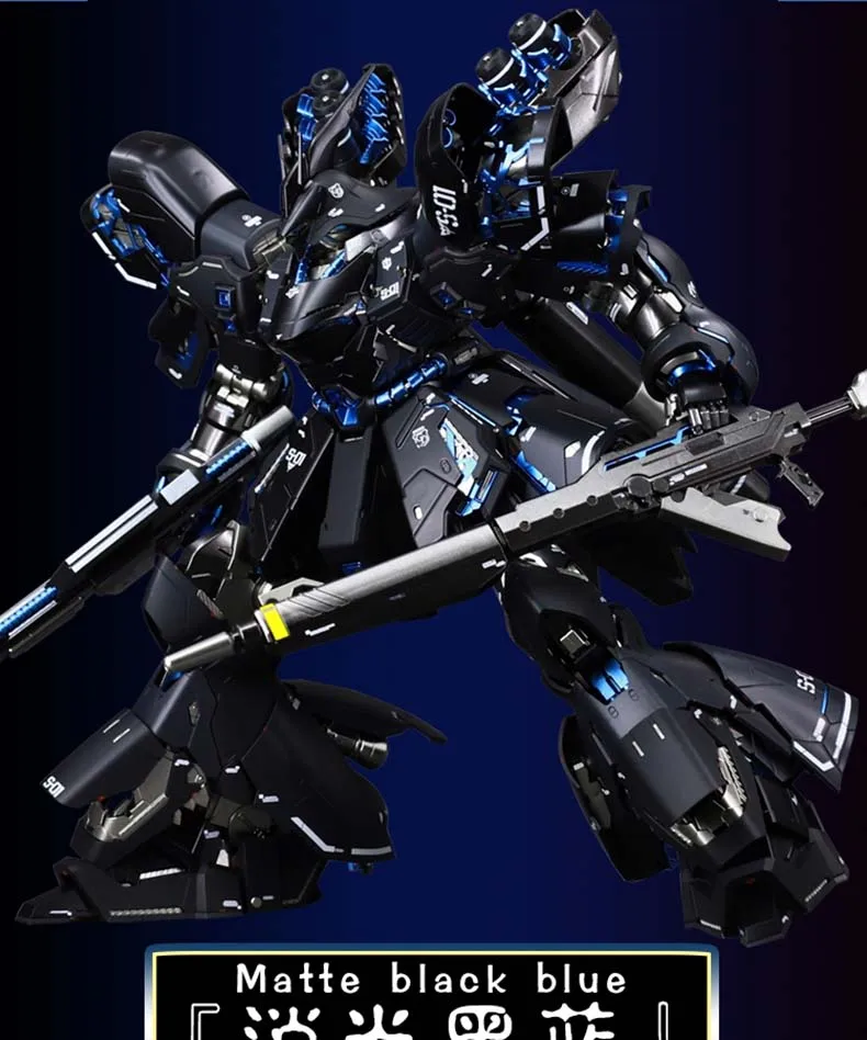 Аниме мобильный костюм Bandai MSN-04 матовый черный Sazabi Gundam MG 1/100 Модель робот головоломка детские игрушки собранные фигурки gunpla