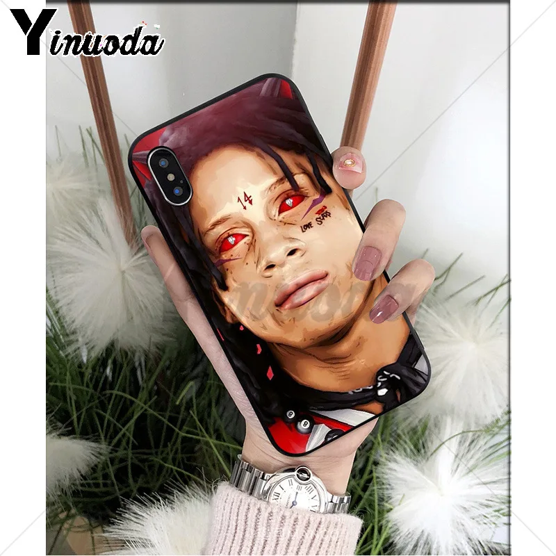 Yinuoda хип-хоп рэпер Trippie redd силиконовый мягкий ТПУ Черный чехол для телефона для iPhone X XS MAX 6 6s 7 7plus 8 8Plus 5 5S SE XR