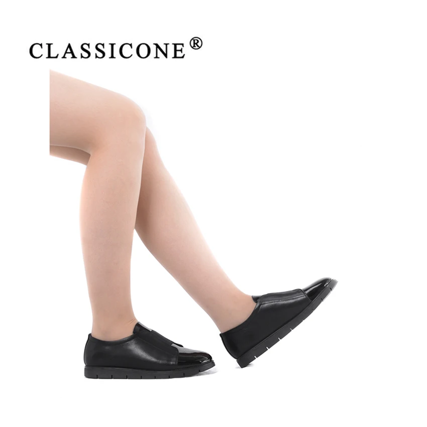 CLASSICONE 2018 новые туфли женская обувь весна осень ботинки слипоны мокасины