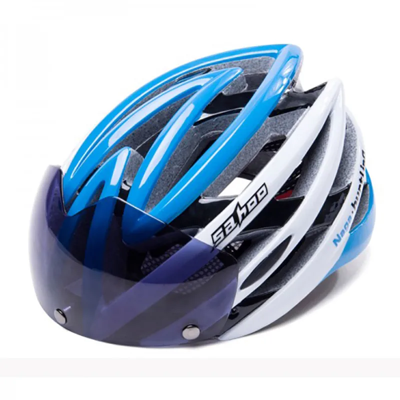 Шлем велосипедный SAHOO ультралегкий с очками 2018|bicycle helmet|bike helmetcasco ciclismo |