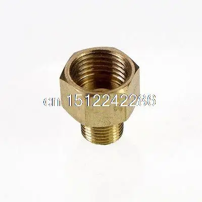

2PCS Brass 3/8" Male x 1/2" BSPP Connection Hex Female Adapter Reducer Bushing