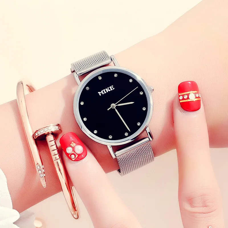 Ультратонкие женские часы повседневные кварцевые наручные из розового золота