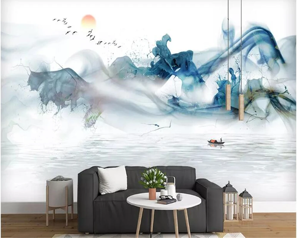 Пользовательские обои из шелковой ткани скандинавские минималистичные модные