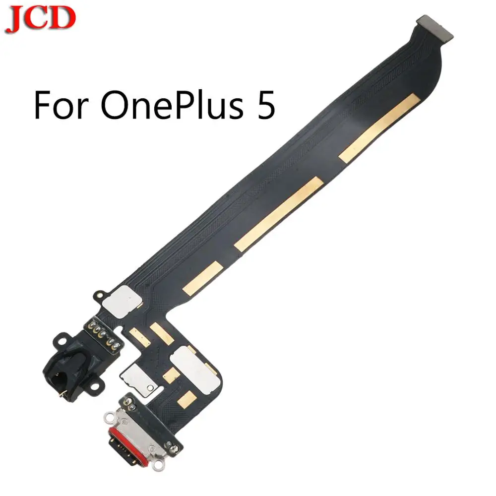 For OnePlus 5 JCD New High Quality For OnePlus 5 One Plus 5 5T Type C USB Charging Port Dock Connector Flex Cable Replacement Assembly Parts - Цвет: For OnePlus 5