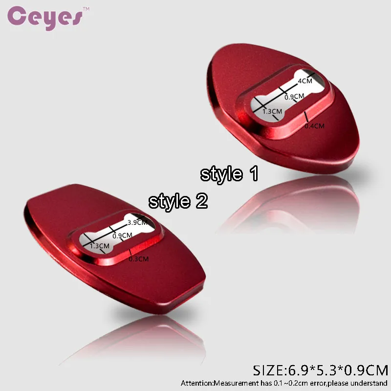 Автомобильный Стайлинг Ceyes крышка дверного замка автомобиля чехол для Mazda Honda Toyota