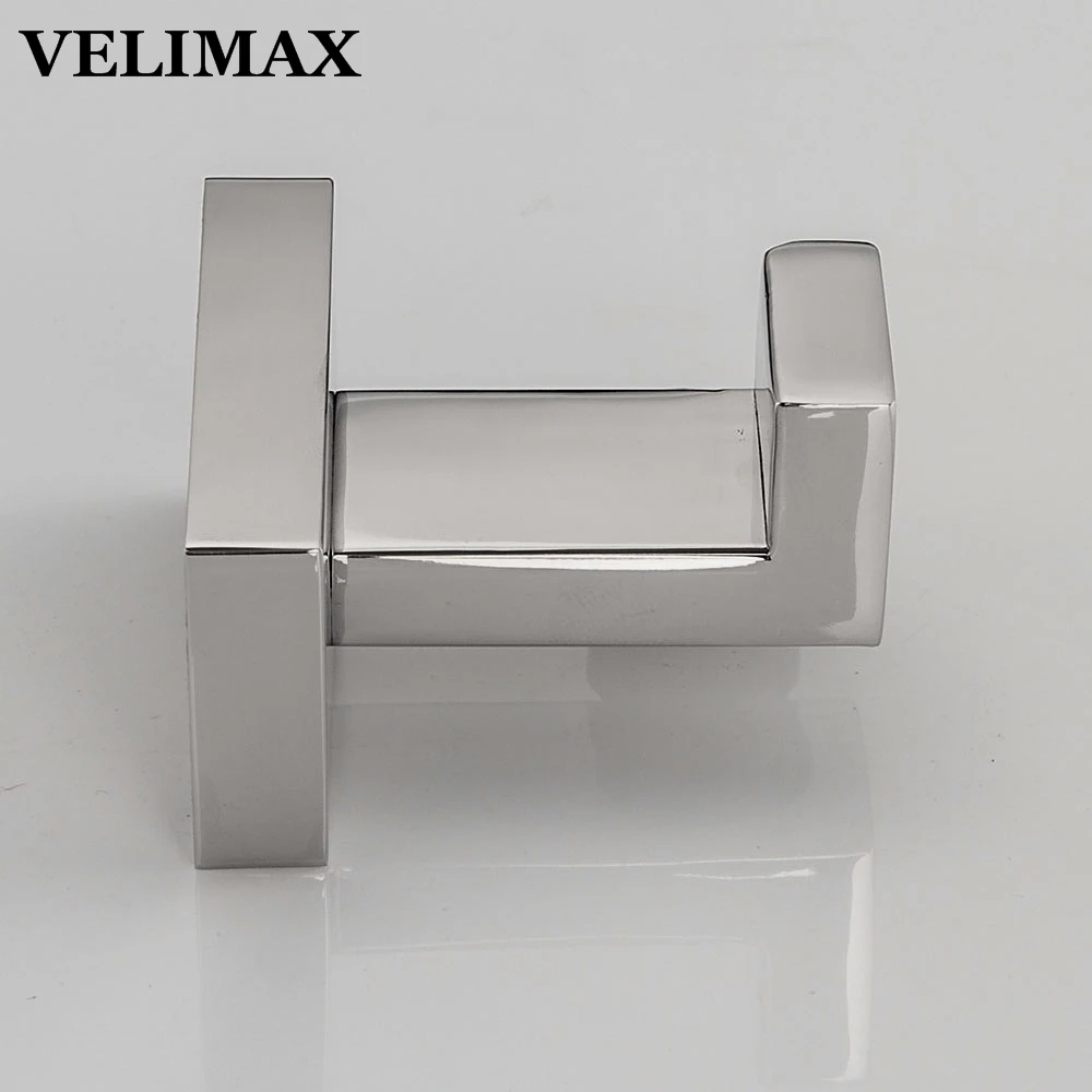 VELIMAX современный один крючок Нержавеющая сталь одинарный настенный Полотенца