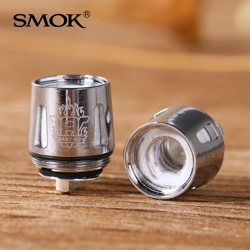 5 шт. Smok TFV8 Детские катушки головы M2 T8 T6 X4 Q2 запасные части для электронных сигареты катушка ядро для TFV8 ребенок зверь танк распылитель