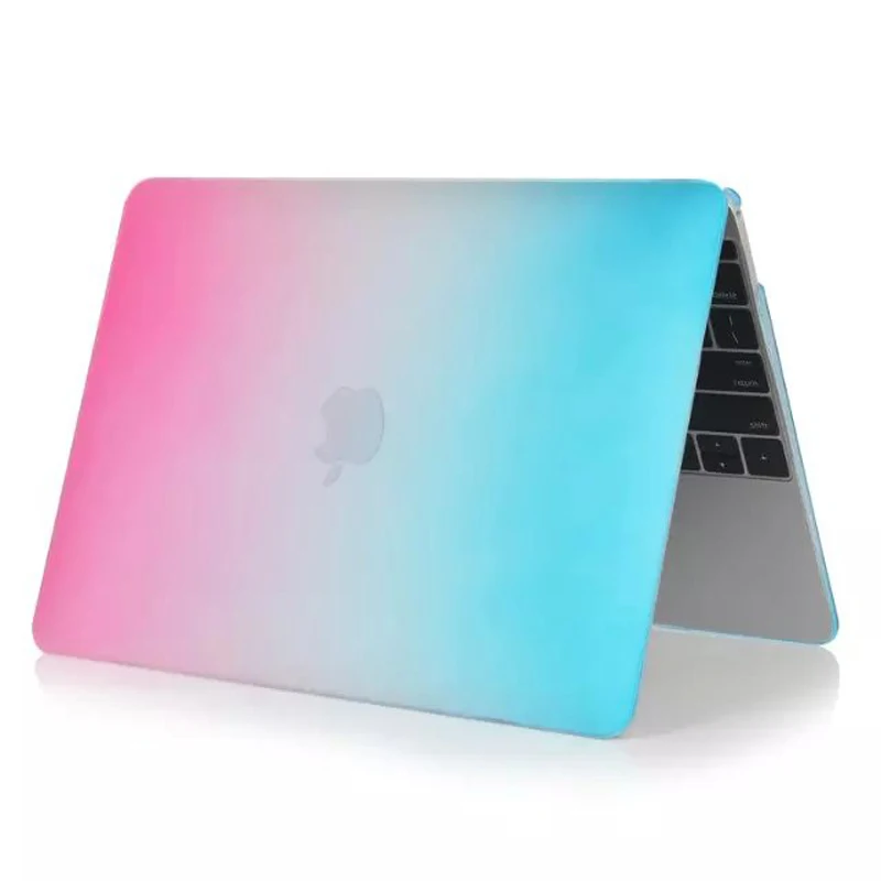 Матовый чехол в Радужном стиле для Macbook Air 11 13 Pro 15 Retina 12 дюймов New Ppro Touchbar A1706