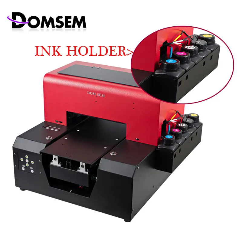 Original DOMSEM Metal Ink Holder Black Color Stand holder For A4 A3 6 Digital UV Flatbed Printer 5*250ml CMYKW | Компьютеры и офис