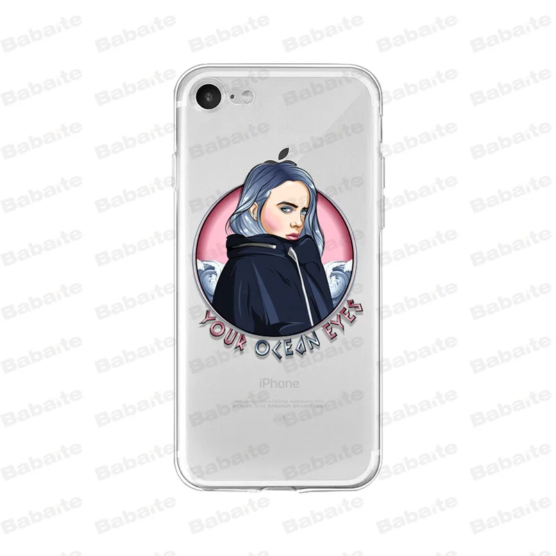 A4 Babaite Billie eilish rainbow blohsh глаза океана Мягкий ТПУ силиконовый чехол для телефона iPhone X 5 5S SE 6 6splus 7 8 Plus XS MAX XR - Цвет: A4