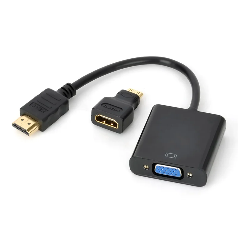Кабель адаптер HDMI Male VGA Женский Mini 2015 видео конвертер|adapter cable|vga femaleto vga |