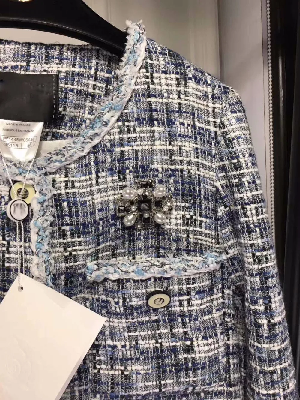 Женская твидовая куртка потрясающая casaco feminino модная chaqueta mujer элегантная jaqueta feminina