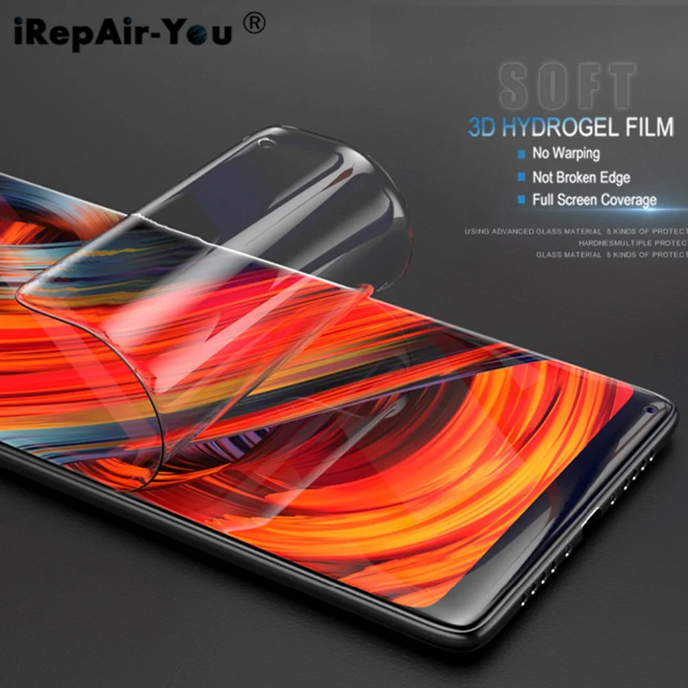 3D нано Гидрогелевая пленка tpu (термополиуретановая пленка) для Xiaomi Mix 3 Защитная с